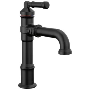 Delta 684-BL-DST Delta Broderick Single Handle Bathroom Faucet, Single-Hole, Deck Mount, Diamond Seal, ADA, 1.2 GPM, Matte Black - 684-BL-DST