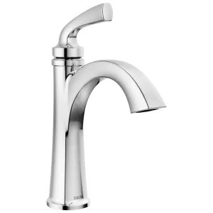Delta 15864LF Delta Geist Single Handle Bathroom Faucet, Pop-Up with Overflow, Deck Mount, ADA, 1.2 GPM, Chrome - 15864LF
