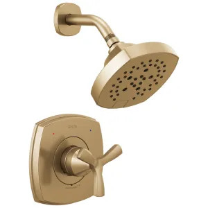 Delta T142766-CZ-PR Delta Stryke Monitor 14 Series Shower Only Trim, Touch-Clean, H2Okinetic PowerDrench, Lumicoat Champagne Bronze - T142766-CZ-PR