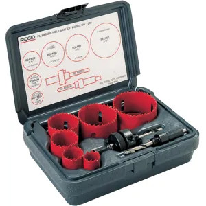 Ridgid 81490 Ridgid 81490 Model 1248 Plumbers Hole Saw Kit with multiple Hole Saws 