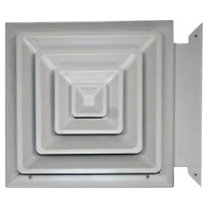 Shoemaker 425-24X24 Shoemaker 425-24X24 Step-Down Ceiling Diffuser with Slide-In Damper 