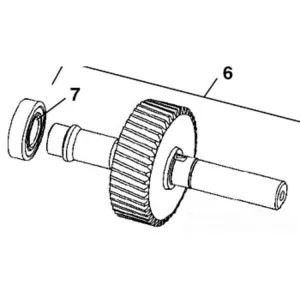 Ridgid 65462 Ridgid 65462 Shaft, Assembly Output
