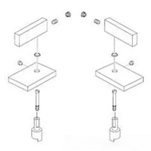 Delta RP51218 DELTA RP51218 PART TWO METAL LEVER HANDLE KIT CHROME