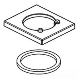 Delta RP63347 DELTA RP63347 PART DELTA VERO: FLANGE & GASKET CHROME