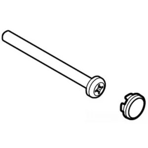 Moen 114343WR Moen Handle Cap and Screw Kit, Wrought Iron - 114343WR