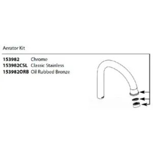 Moen 153982 Moen 153982 Part Aerator Kit Chrome