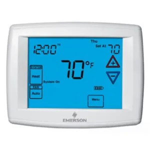 White-Rodgers 1F97-1277 White-Rodgers 90 Series for 24v, Low Voltage Dual Powered Touchscreen Thermostat for 1 Heat or 1 Cool Stage, White - 1F97-1277