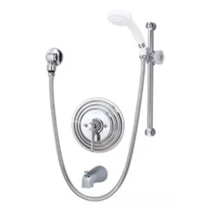 Symmons C-96-400-B30-V-X Symmons Temptrol Shower and Tub/Shower Faucet, Less Showerhead, Metal Lever Handle, Diverter Tub Spout, 2 GPM, Chrome - C-96-400-B30-V-X