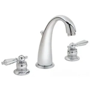 Symmons S-243-1-LAM Symmons Origins Symmetrix Two-Handle Widespread Lavatory Faucet with Lift Rod, 2.2 GPM, High Arc Spout, Chrome - S-243-1-LAM
