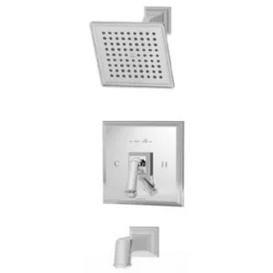 Symmons S-4202-TRM Symmons Oxford Tub/Shower Faucet with Integral Diverter Control, Metal Lever Handle, Non-Diverter Tub Spout, 2 GPM, Polished Chrome - S-4202-TRM