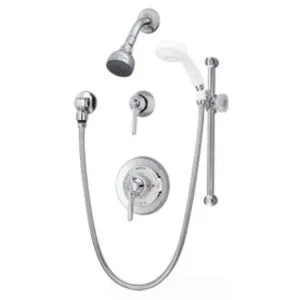 Symmons 96-500-B30-L-V Symmons Shower/Hand Shower System with Temptrol Pressure-Balancing Mixing Valve, Lever Handle, 2.5 GPM, Polished Chrome - 96-500-B30-L-V