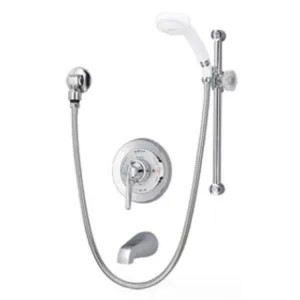 Symmons 96-400-B30-L-V Symmons Tub/Hand Shower System with Temptrol Pressure Balance Valve with Integral Diverter, Diverter Spout, 2.5 GPM, Polished Chrome - 96-400-B30-L-V