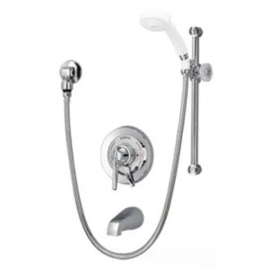 Symmons S-96-400-B30-L-V Symmons Tub/Hand Shower System with Temptrol Pressure Balance Valve with Integral Diverter, 2.5 GPM, Polished Chrome - S-96-400-B30-L-V