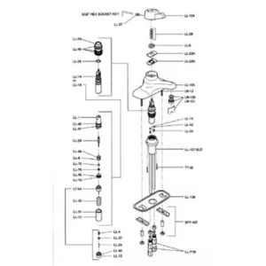 Symmons LL-27 SYMMONS LL-27 SCREW, HANDLE, SET,10-32 X 3/8