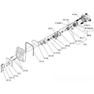 Symmons VT-4A Symmons VT-4A Thermometer Assembly