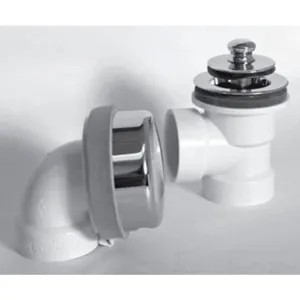 Watco 917-PP-ABS-CP Watco 917-PP-ABS-CP Innovator ABS Push Pull Chrome Drain Tee Half Kit w/ Adapter