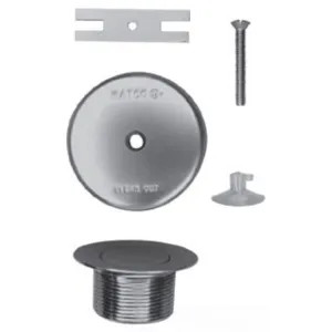 Watco 38280-CP-2H Watco 38280-CP-2H PresFlo Chrome Plated Two Hole Overflow Plate Assembly