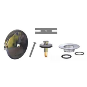 Watco 59290-CP-2H Watco 59290-CP-2H QuickTrim Lift & Turn Chrome Two-Hole Overflow Trim Kit