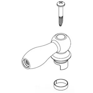 Moen 115063BN Moen 115063BN Part Lever Handle, Hot & Cold