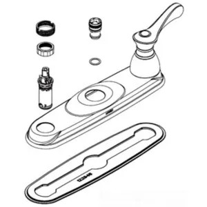 Moen 123343SL Moen 123343SL Part Kitchen Escutcheon