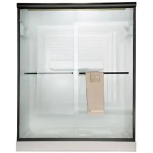 American Standard AM00390.400.006 American Standard AM00.390400.006 Euro Frameless By-Pass Shower Door, Gold