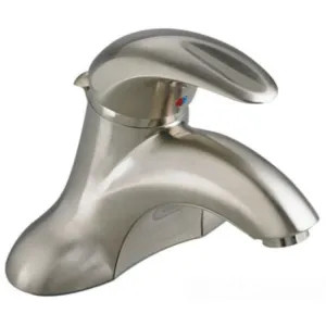 American Standard 7385.004.295 American Standard Reliant 3 Single-Handle Centerset Satin Nickel Bathroom Faucet, 1.2 GPM, Indexed Metal Lever Handle, Less Pop-Up Hole and Drain - 7385.004.295