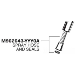 American Standard M962643-0020A American Standard M962643-0020A Spray Hose and Seals Pekoe Pull Down Single Control Kitchen Faucet - Chrome