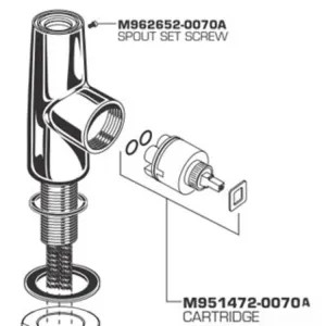 American Standard M962652-0070A American Standard M962652-0070A N/A Spout Screw for Pekoe Kitchen Faucets M962652-0070A