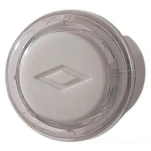Broan PB18LWHCL Broan-NuTone Lighted Round Pushbutton, Clear/White - PB18LWHCL