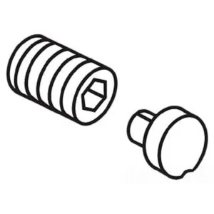 Delta RP61279SS Delta RP61279SS Delta Button and Set Screw - Roman Tub Handle (Stainless)
