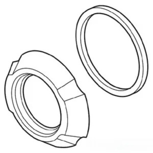Delta RP61823CZ DELTA RP61823CZ PART FLANGE - HANDLE FLANGE AND GASKET CHAMPAGNE BRONZE