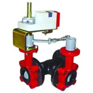 Honeywell VFF3TW1YPR Honeywell VFF3TW1YPR 3-Way 18-Inch Resilient Seat Butterfly Valve