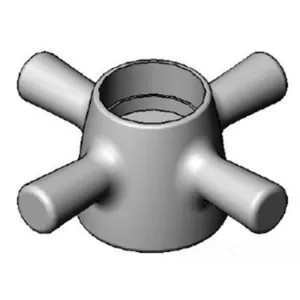 T&S Brass 000015-40 T&S Brass 000015-40 Slow-Close Four-Arm Handle