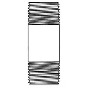 T&S Brass 000356-40 T&S Brass 000356-40 Chrome-Plated Nipple