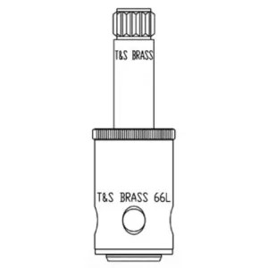 T&S Brass 005959-40-LBN T&S Brass 005959-40-LBN Cold (Left Hand) Eterna Cartridge without Bonnet