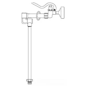 T&S Brass 009184-40 T&S Brass 009184-40 Down Pipe Assembly with Knuckles