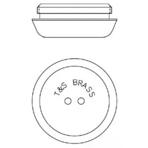 T&S Brass 010215-40 T&S Brass 010215-40 Index Ring, Vandal Resistant (Plated)