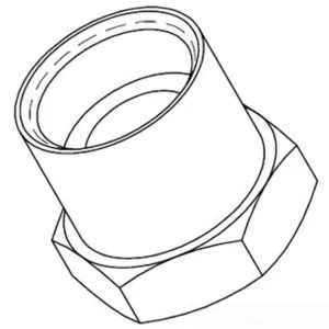 T&S Brass 016157-25 T&S Brass 016157-25 Adapter:7/8-20 Female Thread x 1/2