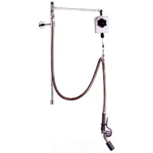 T&S Brass B-0126-VBR T&S Brass Pre-rinse Retro-Fit Kit with Balancer, Brass Construction, Angled Low Flow Valve, 0.65 GPM, Wall Bracket, VB Hose, Less Base - B-0126-VBR
