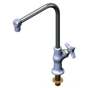 T&S Brass B-0318-01 T&S BRASS B-0318-01 FAUCET (B-0318 MODIFIED 4-ARM HANDLE & RED INDEX)