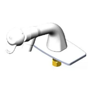 T&S Brass B-0805-VR-PA T&S BRASS B-0805-VR-PA SINGLE TEMP METERING FCT W/ VR DECK PLATE, PIVOT ACTION METERING, 1/2