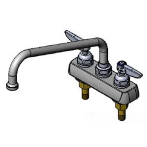 T&S Brass B-1112 T&S Brass B-1112 Workboard Faucet, Deck Mount, 4