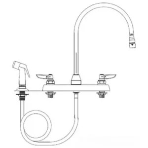 T&S Brass B-1172-TS T&S Brass B-1172-TS Workboard Faucet