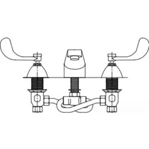 T&S Brass B-2990-FLWH4 T&S Brass B-2990-FLWH4 Concealed Widespread Lavatory Faucet
