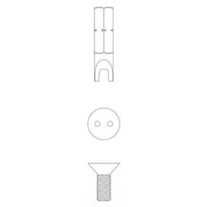 T&S Brass VRS-1 T&S BRASS VRS-1 KIT, VR LEVER HANDLE SCREWS & SPANNER BIT