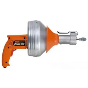 General Wire PV-C-WC General Pipe Cleaners Power-Vee Drum Auger Kit, 2 Sizes of Cable, Cutter Set, 2 Cartridges - PV-C-WC