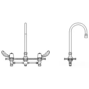 Delta 23C652-LS-R5 Delta 23C652-LS-R5 CER-TECK Widespread Lavatory Faucet, Limited Swing 6