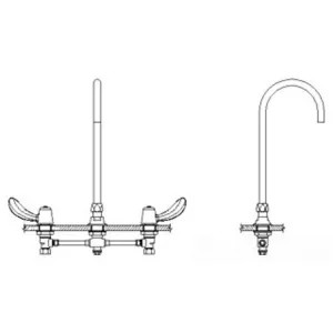 Delta 23C672-R6 Delta 23C672-R6 CER-TECK Widespread Lavatory Faucet, 6