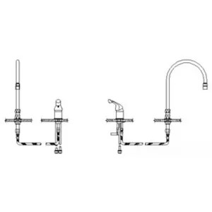 Delta 24T2631-R7 Delta 24T2631-R7 TECK Single Control Widespread Lavatory Faucet w/ 9