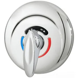 Symmons 4-500VT Symmons SafetyMix Visu-Temp Valve and Trim Kit, Lever Handle, Polished Chrome - 4-500VT